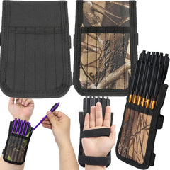 Archery Crossbow Arrow Bag Protector Single/Double Layer 6/12 Holes Hand-held Short Arrows Quiver for Outdoor Hunting Shooting