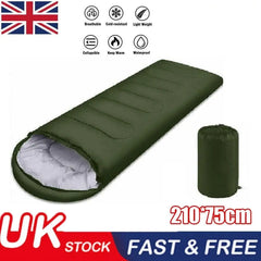 4 Season Rectangular Sleeping Bag – Camping for Kids & Adults (UK)