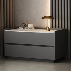 Italian Minimalist Bedside Table with Drawers Bedroom Furniture