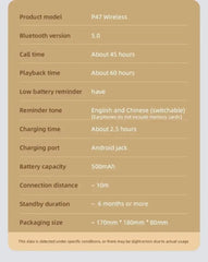 Multifunctional Portable Foldable Headmounted Wireless Bluetooth 5.0 Headset For Bluetooth connection TF Card Wired Connection