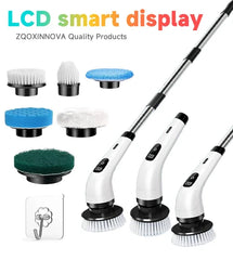 Electric Spin Scrubber, Bathroom Cordless Cleaning Brush Power Scrubber with  Replaceable Brush Heads, Electric Cleaning Brush