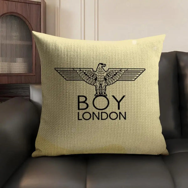 Brand B-BOY LONDON Cushion Cover Natural Linen Organic Fabric Double-Sided Printing Sofa Home Decor Breathable Environmentally