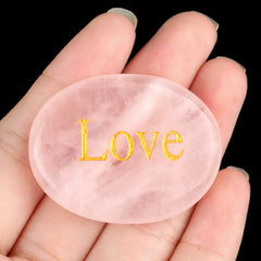 35x45mm Thumb Worry Stones Oval Massage Quartz Healing Crystal Chakra Energy Therapy Meditation Spiritual Natural Gemstone Decor