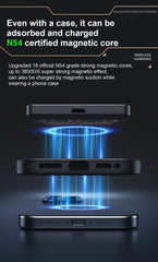 QI 2.1 Magnetic Powerbank Wireless Fast Charing Spare Portable External Battery for iPhone 12-17 Pro Watch Airpods 5000/10000mAh