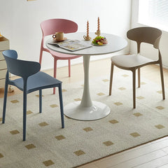 （VIP8）Negotiation Reception Small Apartment Leisure Round Table Milk Tea Shop Combination Dining Table and Chairs Home Dining Chairs Kitchen & Dining Furniture