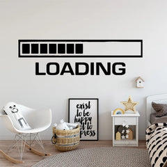 1pc Gamer Wall Art Decal For Kids Room Decor Game Handle Frase Vinyl Stickers For Children Bedroom Door Decals