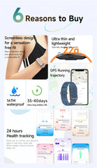 Smart Watch Men Women Fitness Smart Bracelet Sports Band Heart Rate Blood Pressure Monitor Waterproof Multifunction Watches