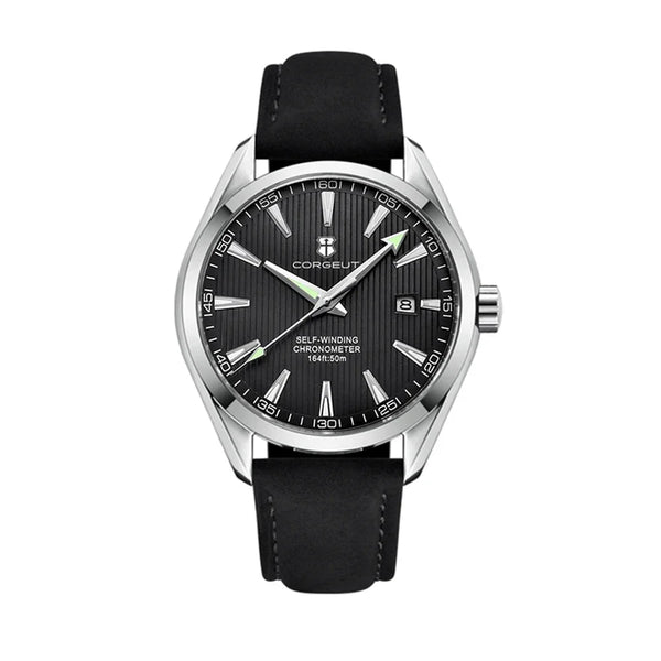 Corgeut 41mm Luxury NH35 Movt Man Sport Clock Automatic Relogio Masculino Mechanical Wristwatch Sapphire Steel Band Men's Watch