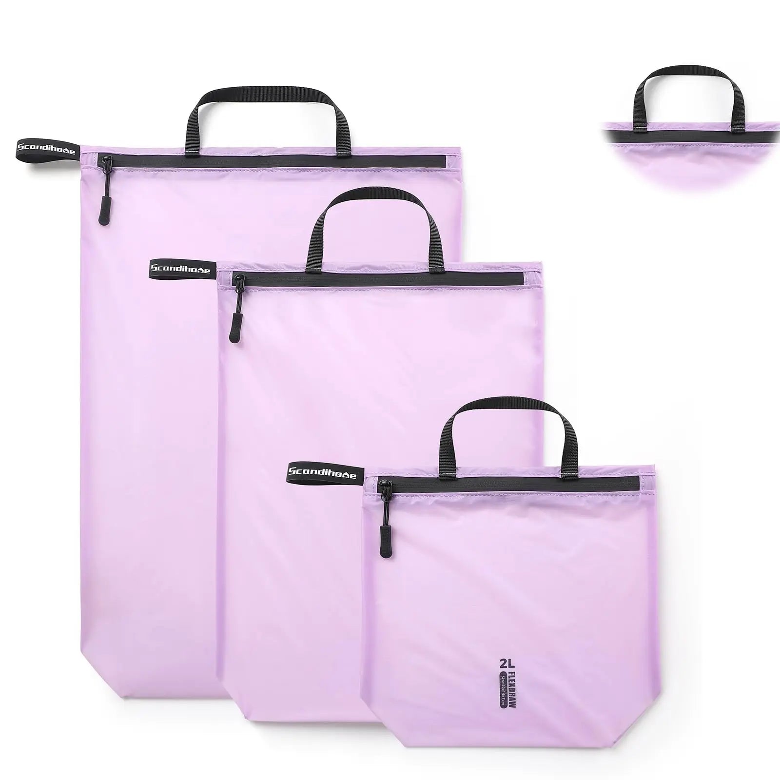 Travel Luggage Organizer Pouch Waterproof Zipper Packing Sacks Translucent Clothes Sorting Bag Suitcase Insert Accessories