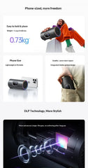 JMGO P5X Projector1080P 124%REC.709 Weight is as low as 0.73 kg Projectors Intelligent Obstacle Avoidance Camping Picnic