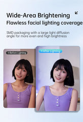 Portable LED Selfie Fill Light Photography Adjustable Brightness Mobile Led Light Clip For Phone Laptop Tablet Meeting Make Up