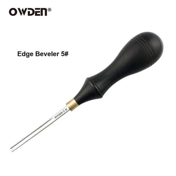 OWDEN #1-5 Leather Edge Beveler Tool Leathercraft Skiving Tool for Hand Leather Sharpness Professional Chamfering Edge Beveler
