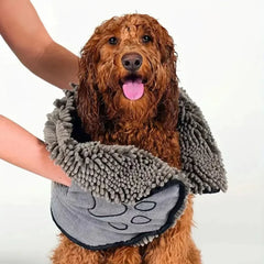 Super Absorbent Pet Bath Towel Quick-drying Cat Towels Convenient Soft Bath Robe Dry Pet Cleaning Washcloth Pet Shop, Pet Accessories