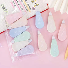 6pc Set Correction Tape Kawaii Mechanical Cute Design Correction Tape - Perfect for Decorating Diaries and School Supplies