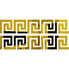 3D 5/10CM Square Self Adhesive Waist Line Mirror Wall Art Stickers for Living Room Ceiling Edge Strip Corner Line Wall Decor