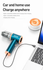 SZUK Portable Car Vacuum Cleaner 165000Pa Powerful Wireless Vacuum Cleaner Strong Suction Handheld Mini Vacuum Cleaner for Car