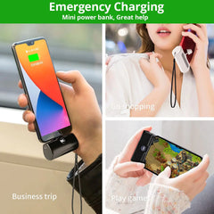 Fast Charging Power Bank Portable Charger External Battery for iPhone Samsung Huawei Xiaomi HONOR 5000mAh Type C or Lightning