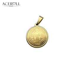 ACEROLL Stainless Steel Catholic Pendant Charms of Saint Benedict  for Christian