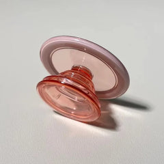 For Magsafe Magnetic Phone Grip Tok Griptok Stand For iPhone Funny Foldable Wireless Charging Holder Pink round