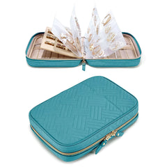 Jewelry Travel Organizer Case for Home Jewelry Organizer Storage Ring Binder Clear Bags Zipper Rolls Pouch for Necklaces，Rings