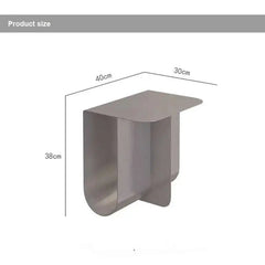 Mini Stainless Steel / Iron Sofa Side Table Designer Minimalist Living Room Netflix Modern Bedside Table Bedside Table Bedroom Furniture