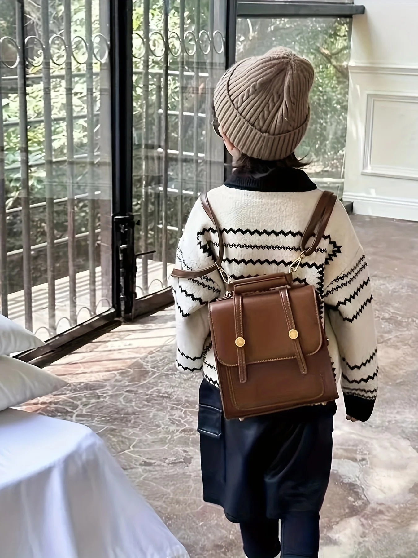 Korean Style Polo Collar Children's Sweater Retro Style Boys' Spring and Autumn Baby Knitwear Turn-Down Collar Trendy
