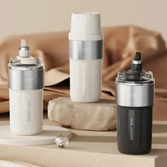 Insulated Juicer Double Layer Vacuum 304 Stainless Steel Juicers 350ml USB Charge Portable 26 Blades Strong Power Freesh Juicer
