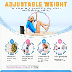 Fitness Yoga Loop Weight Loss Circle Weighted Hoop Waist Exercise Slimming Sport Hoop Massage Bodybuilding Gym Shape Thin Waist