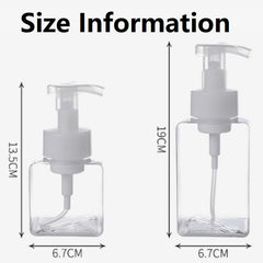 250ml/450ml Large Capacity Foam Bottles Dispenser Plastic Pump Bottles Mini Empty Soap Refillable Bottle Travel Shampoo Foaming