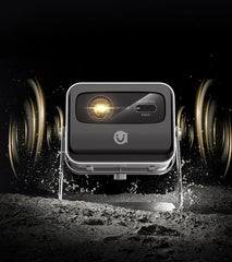 VEVSHAO V80 4K Projector Full HD1080P 2200 Anis Lumens Android 11.0 WiFi 6 Video Home Movie Theater Projectors with Base Stand