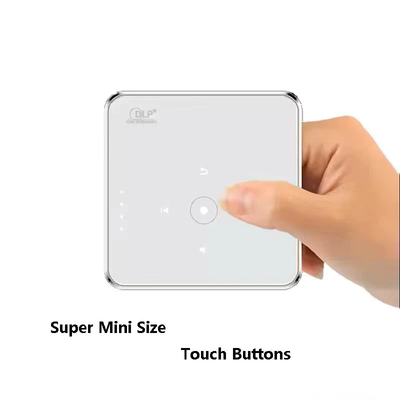 Smartldea DLP HD Mini Projector Built-in Rechargeable Battery Portable Egg Size for Home Office Outdoor Camping Pico Projectors
