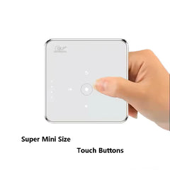 Smartldea DLP HD Mini Projector Built-in Rechargeable Battery Portable Egg Size for Home Office Outdoor Camping Pico Projectors