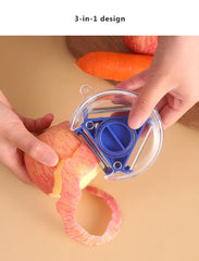 3 In 1 Fruit and Vegetable Peeler Multifunctional Vegetable Shredding Tools Stainless Steel Blade Peel Grater Kitchen Tools