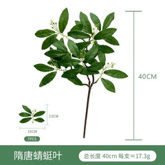 Fake Plant Home Living Room Decor Simulation Green Eucalyptus Leaves Jungle Arrangement Flower Arrangement Accessories
