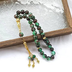 10mm 33PCS Glass Tasbih Islamic Prayer Beads Bracelet for Women