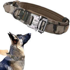 Durable Tactical Dog Collar and Leash Adjustable Military Pet Collar Leash Medium Large Dog German Shepherd Training Accessories Pet Shop
