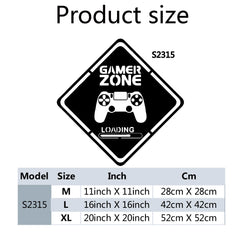 1pc Gamer Wall Art Decal For Kids Room Decor Game Handle Frase Vinyl Stickers For Children Bedroom Door Decals