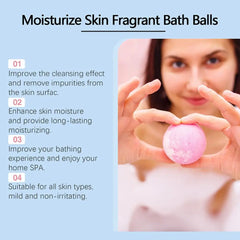 Organic Bath Bombs Fragrance Essential oils Shower Steamers SPA Moisturizing Anti Dry Skin Relaxing Gifts for Women