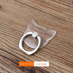 Universal Stent Mobile Phone Holder Stand Finger Ring Magnetic For Cute Cell Smart Phone Transparent Holder for iPhone Samsung