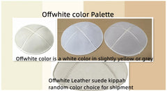 JEWISH KIPPAH LEATHER SUEDE YARMULKE KIPPAH KIPPOT SKULL CAP