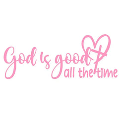 "God is always good" car sticker - Christian-themed Bible verse car sticker, inspirational religious car window sticker, elegant
