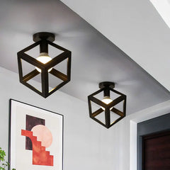 Vintage E27 Black Metal Ceiling Light Fixture Home Decor