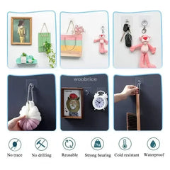 Photo Frame Hooks Storage Rack Screw Holders Door Hanger Self-Adhesive Multi-Function Gadgets Organizer Kitchen Accessorie