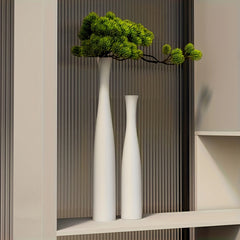 3D Printed Vases - Black and White Tall Conical Vases, Entryway Decor Welcome Vase Ornament, Modern Minimalist Style Decor Vases