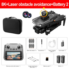 Lenovo V198MAX GPS Drone 8K Professional Camera Aerial FPV Brush Laser Obstacle with Large Screen Remote Control Folding Dron