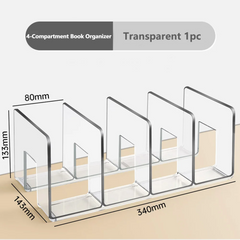 Transparent Acrylic Book Stand – Desktop Book Holder
