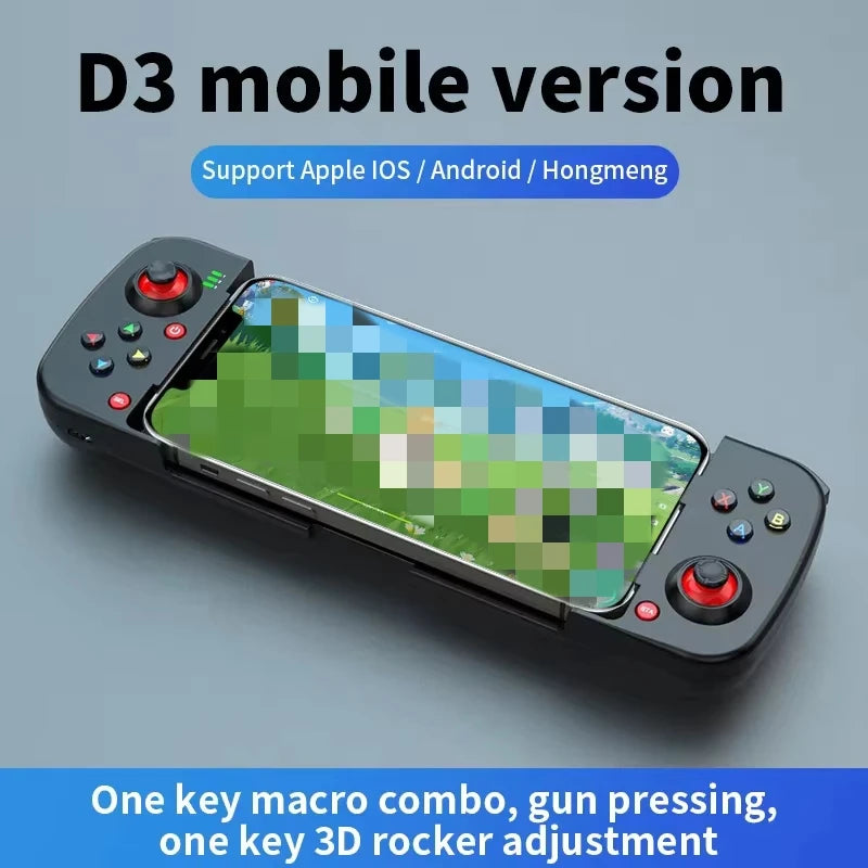 D3 Wireless Stretchable Game Controller Bluetooth 5.0 Mobile Phone Gamepad Controller For Samsung Huawei Xiaomi Android IOS
