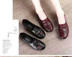 Women’s Leather Flats Classic Casual Loafers