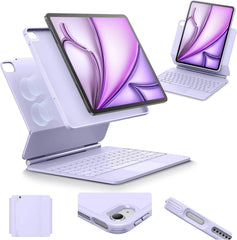 ESR iPad Pro 11/13 Keyboard Case (2024) iPad Pro 11/12.9& Air 11/13(2024/2025) Magnetic Stand Portrait/Landscape Removable Cover