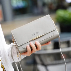 Women’s Mid-Size Convertible Wallet Bag – Shoulder Clutch with Coin Purse, Multi-Functional